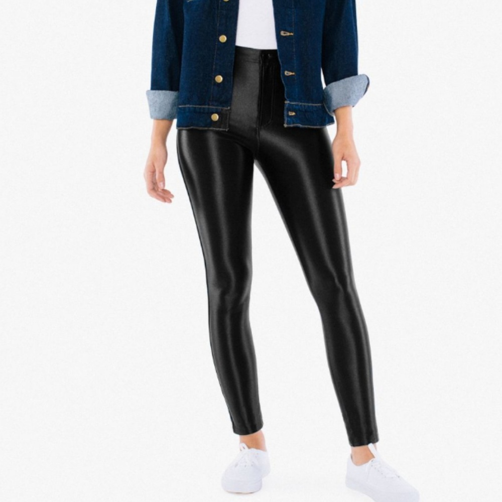American Apparel Black Disco Pants
